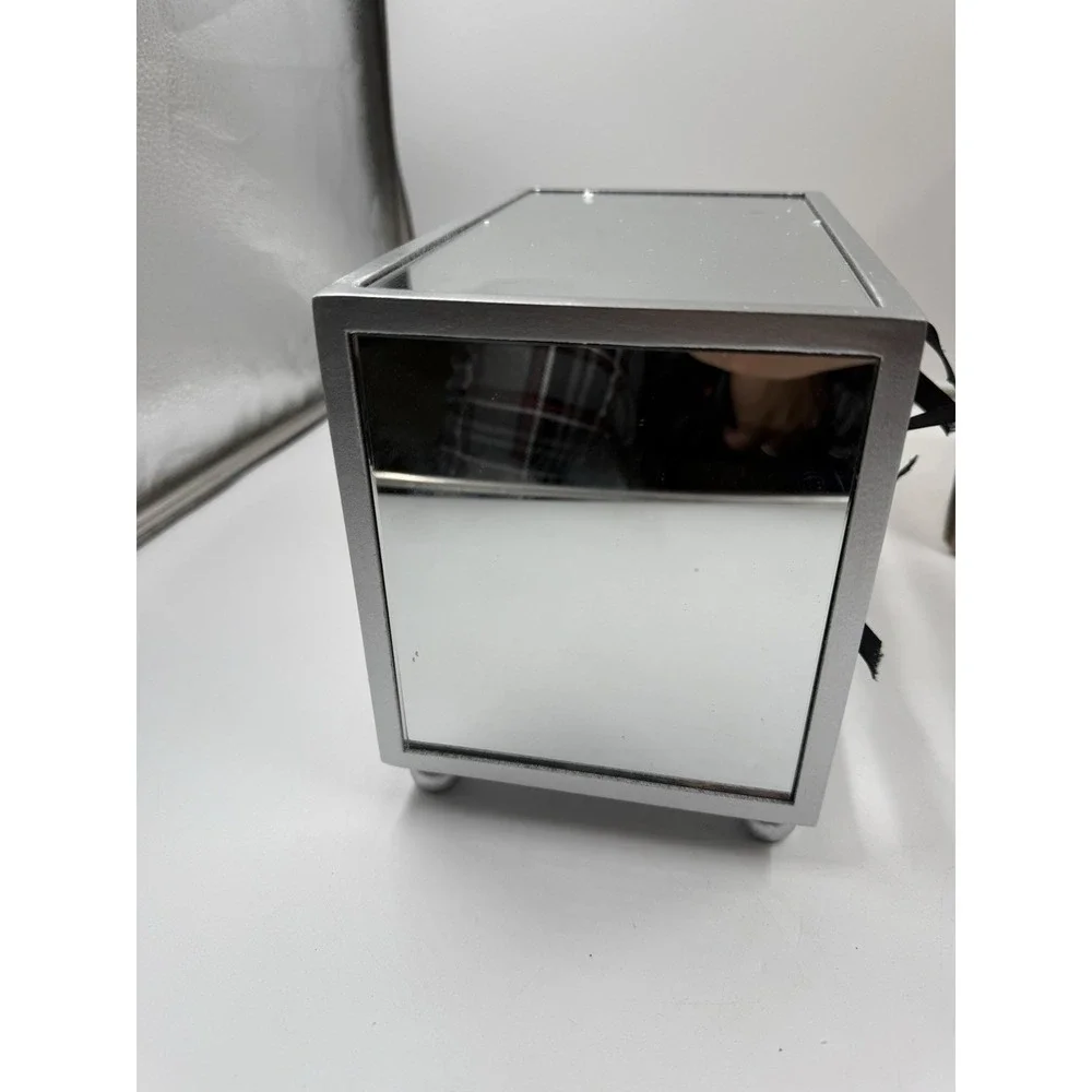 Gifturbo 3‎ Layer Mirror Glass Jewelry Box For Women Girls Jewelry Organizer Box